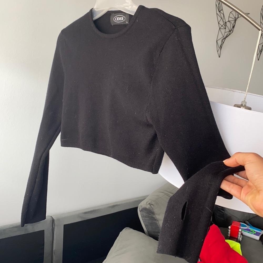Cider crop sweater